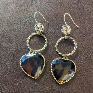 Betsey Johnson Heart Earrings